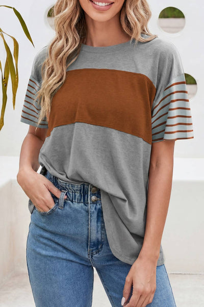 Color Block Striped Detail 3790