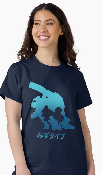 Blastoise Evolution Silhouette T-Shirt