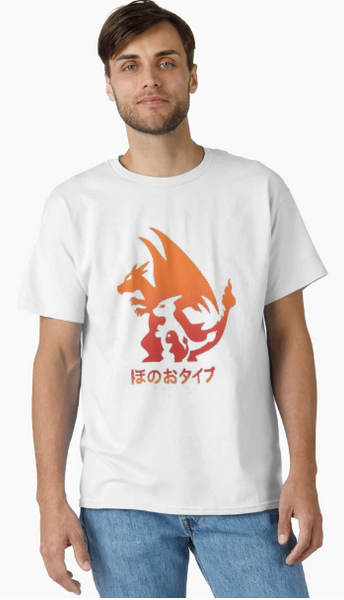 Charizard Evolution Silhouette T-Shirt