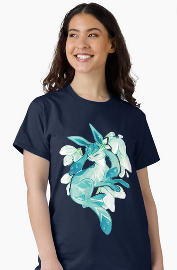 Floral Glaceon T-Shirt