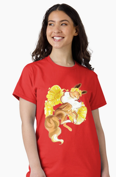 Floral Eevee T-Shirt