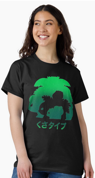 Venusaur Evolution Silhouette T-Shirt