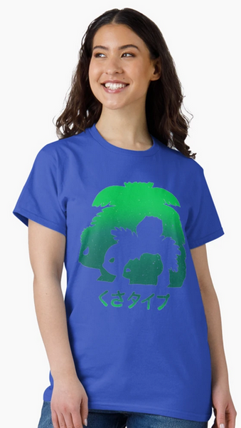 Venusaur Evolution Silhouette T-Shirt
