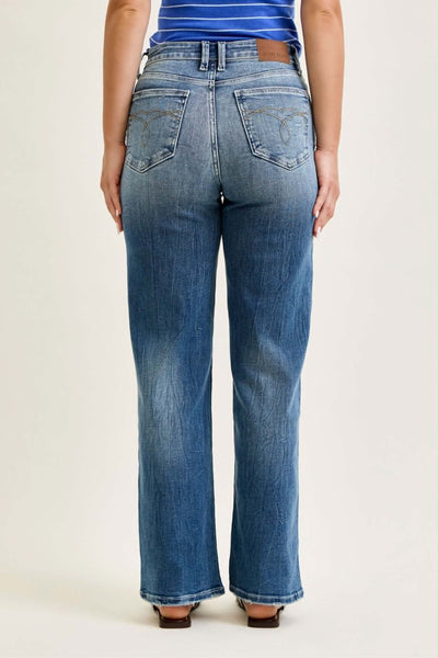 Judy Blue Mid Rise 90s Straight 82719