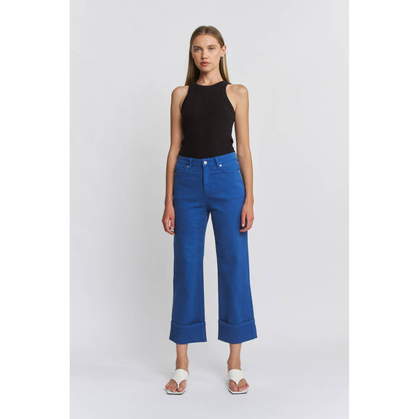 MICA DENIM HIGH RISE WIDE CROP CUFFED 3025
