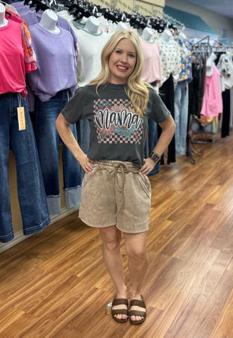Mama Floral Checkers MD1