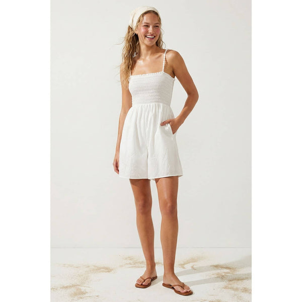 Pom Pom Smocking Romper 9042