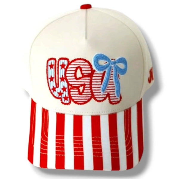 USA Bow Stripe Cap 6J