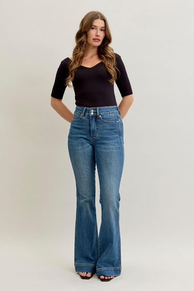 Judy Blue High Waist Flare Tummy Control Jeans 881018