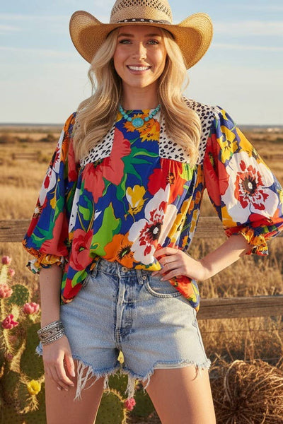 Mix Match Patterned Top 4491