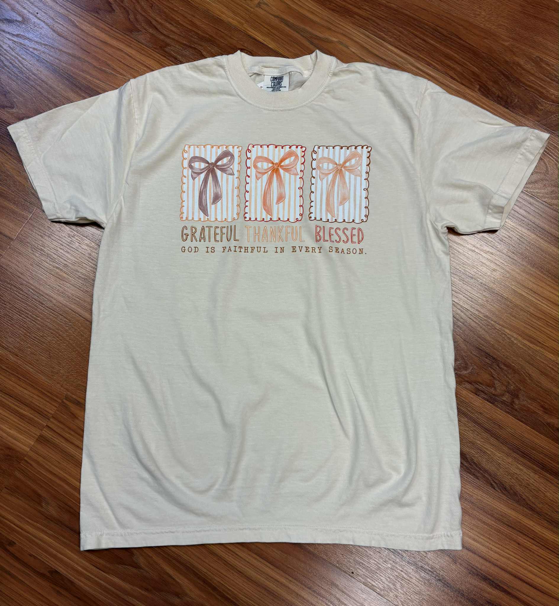 Grateful, Thankful, Blessed Comfort Color Tee F3