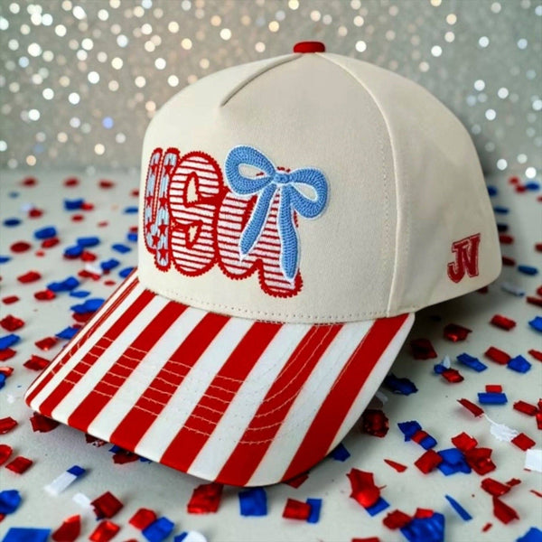 USA Bow Stripe Cap 6J