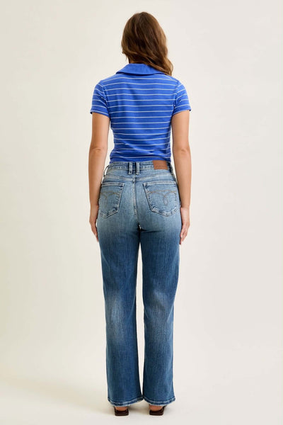 Judy Blue Mid Rise 90s Straight 82719